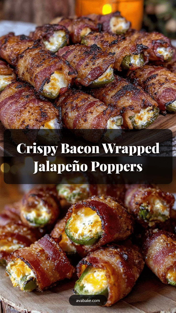 crispy bacon wrapped jalapeño poppers recipe