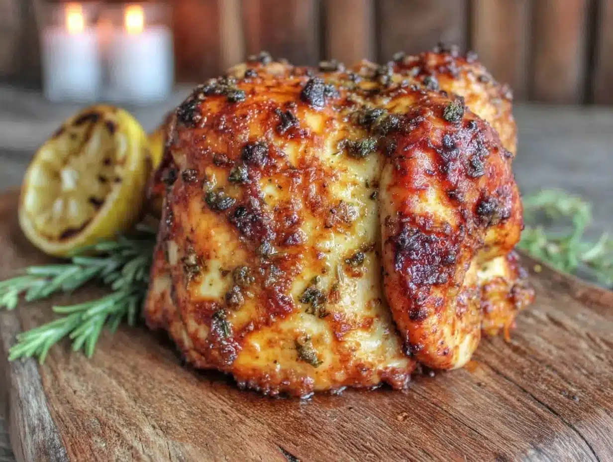 crispy beer can chicken - featured image