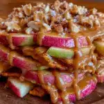crispy caramel apple nachos - featured image