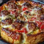 crispy cast iron deep dish pizza - featured image