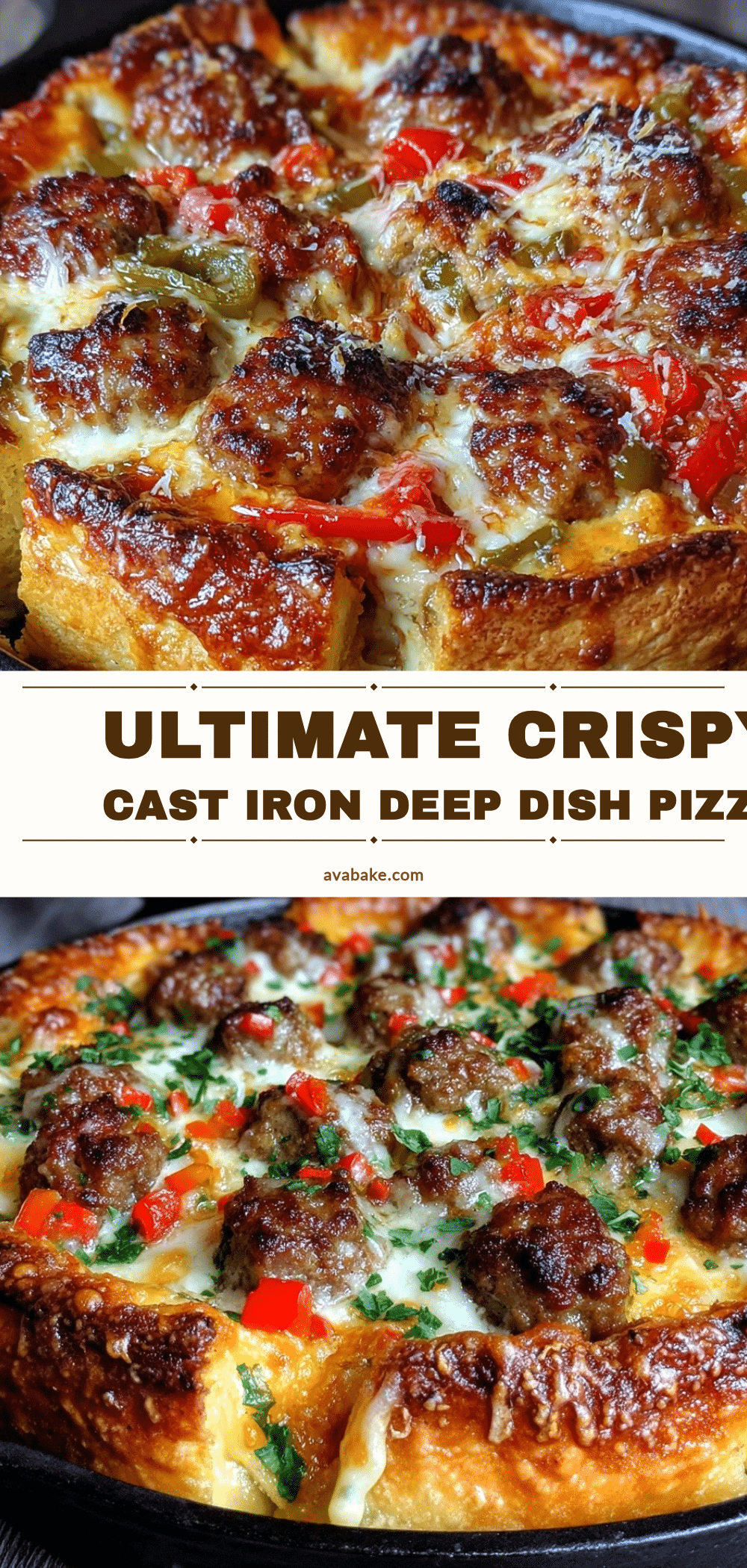 crispy cast iron deep dish pizza recipe