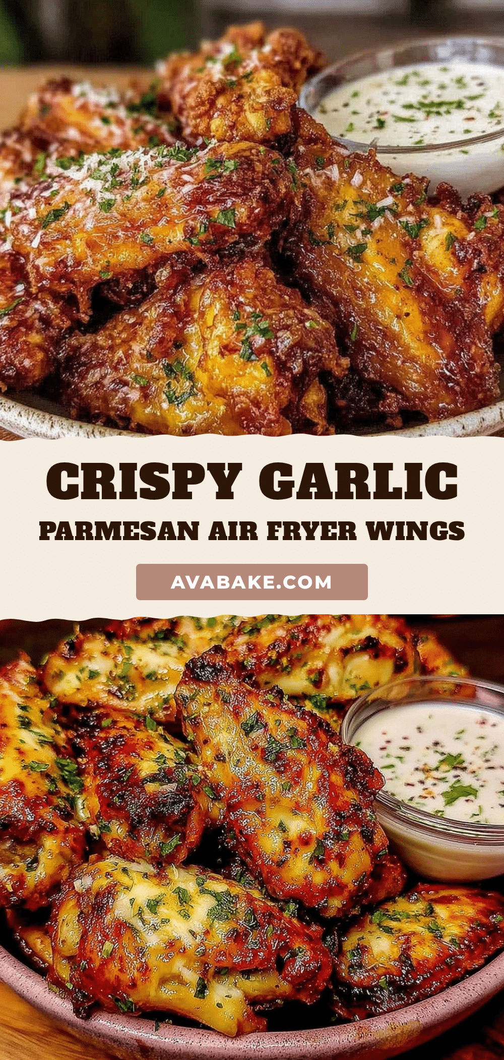 crispy garlic parmesan wings recipe