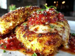 crispy gluten-free chicken parmesan - featured image