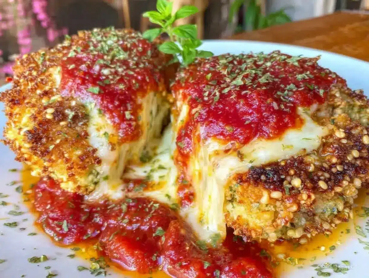 crispy gluten-free chicken parmesan preparation steps