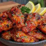 crispy lemon pepper wet wings - featured image