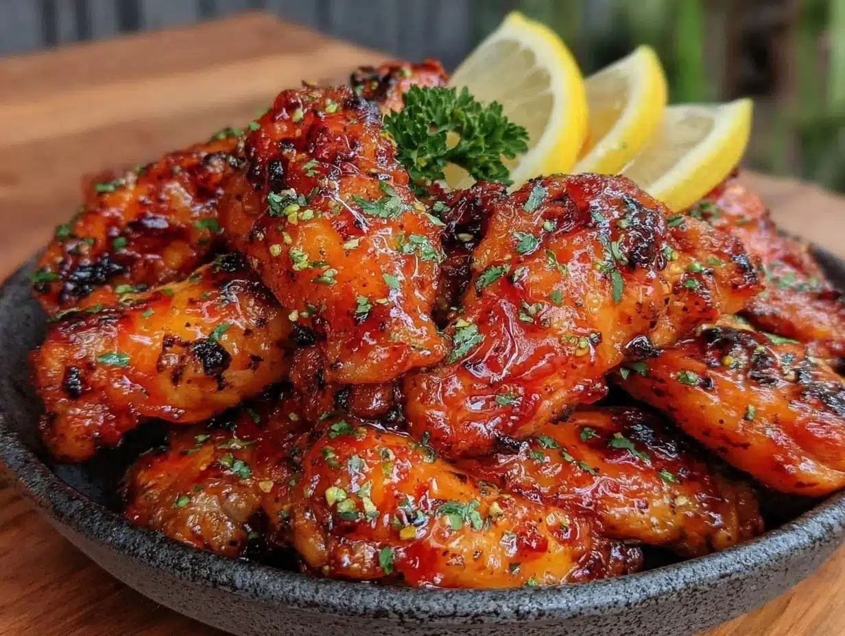 crispy lemon pepper wet wings - featured image