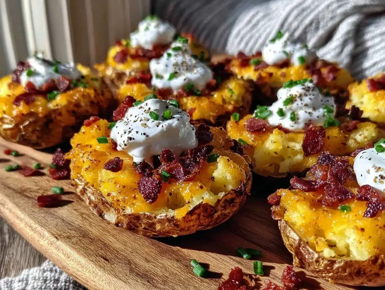 crispy loaded potato skins preparation steps