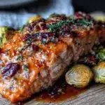 crispy maple glazed salmon - featured image