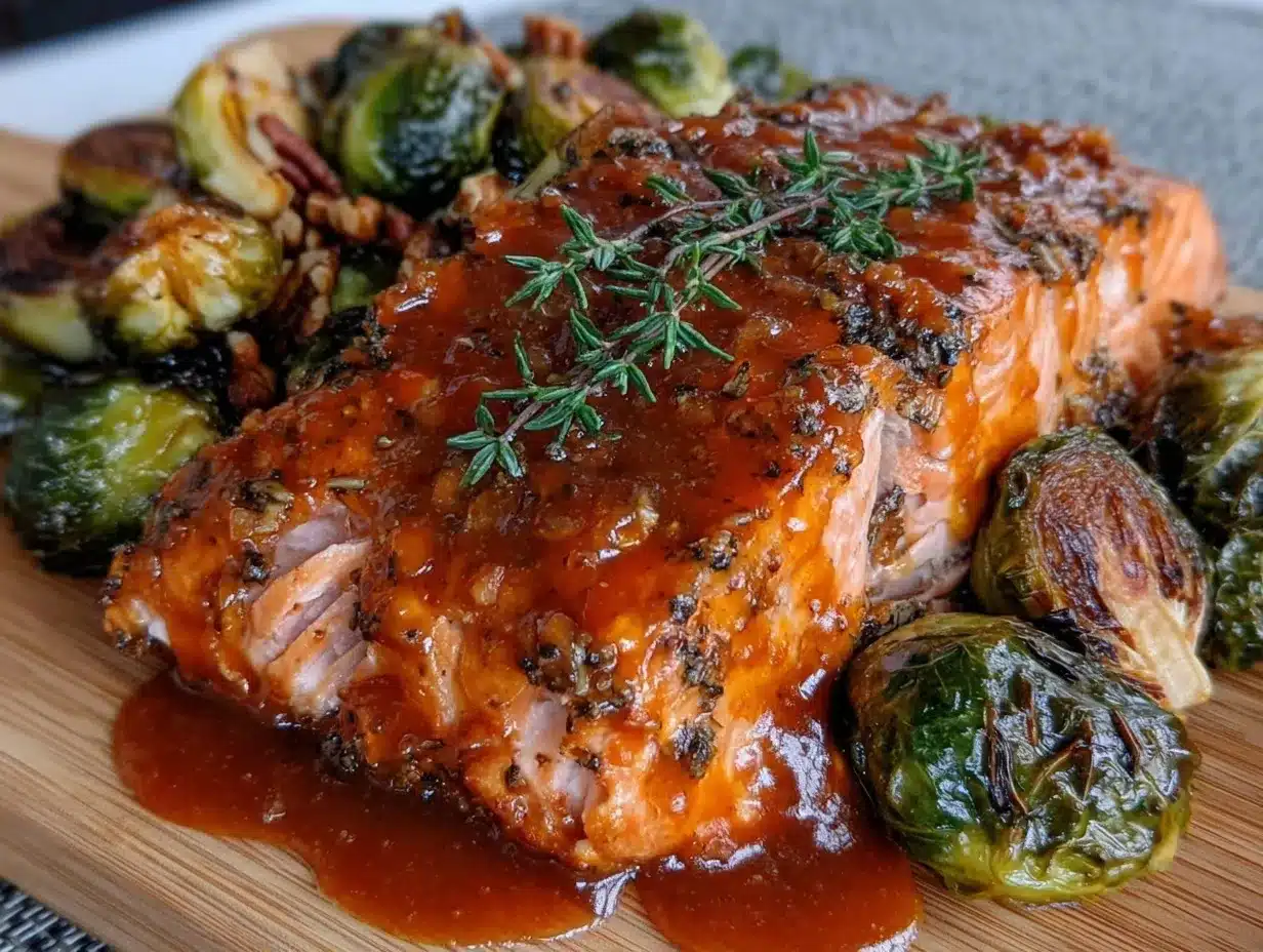 crispy maple glazed salmon preparation steps