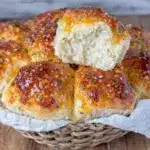 crispy roasted garlic and herb Parker House rolls - featured image