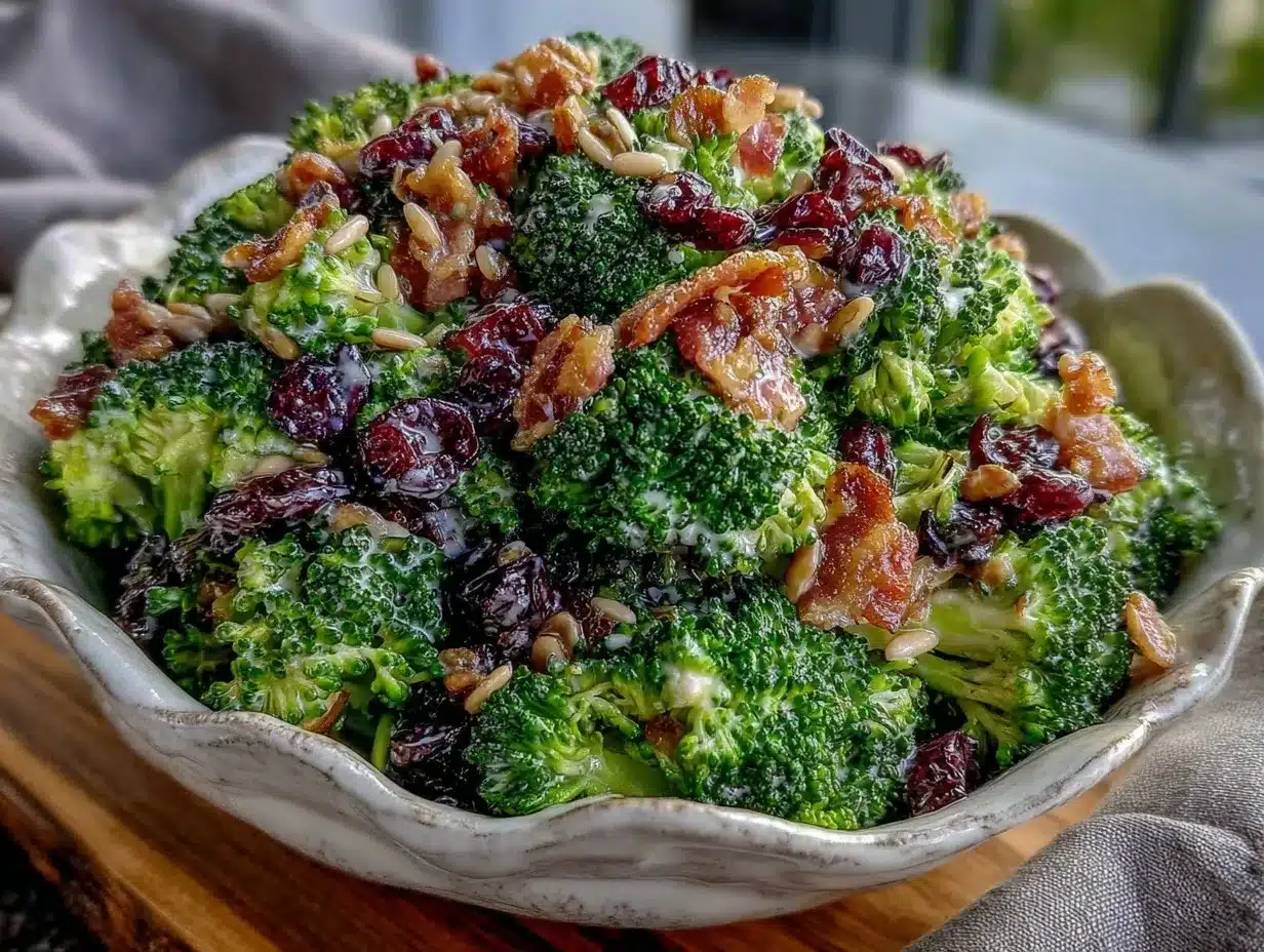 crunchy broccoli salad preparation steps