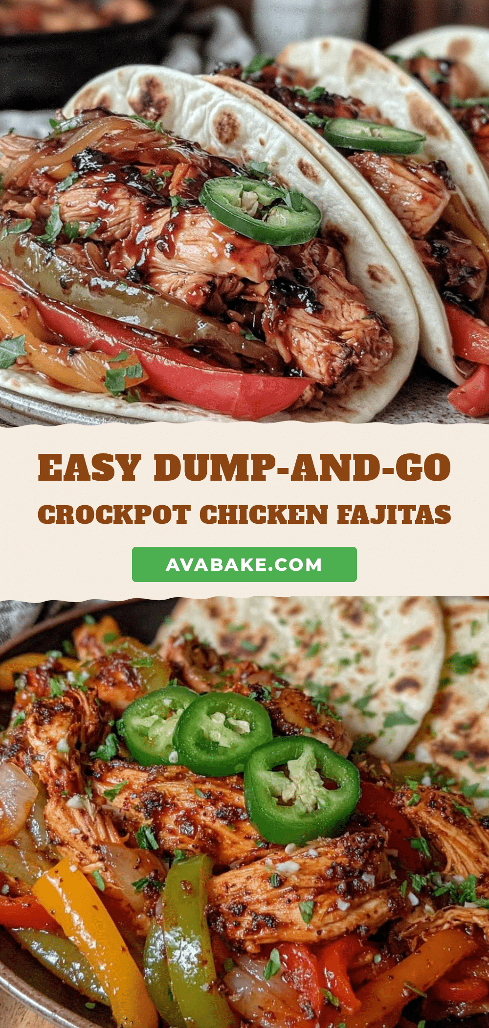 dump-and-go freezer crockpot chicken fajitas recipe