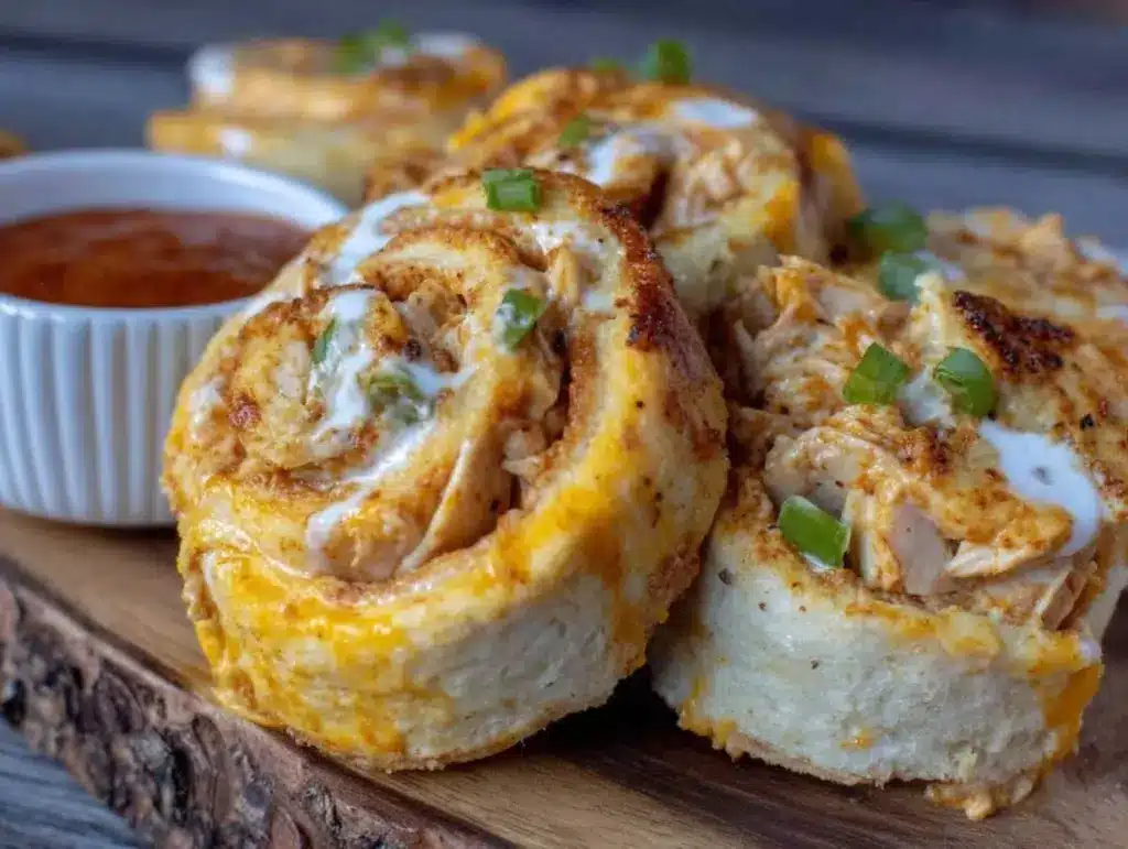 Easy Buffalo Chicken Pinwheels - featured image