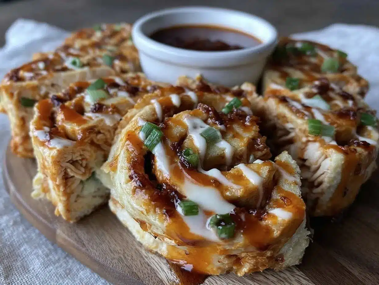 Easy Buffalo Chicken Pinwheels preparation steps