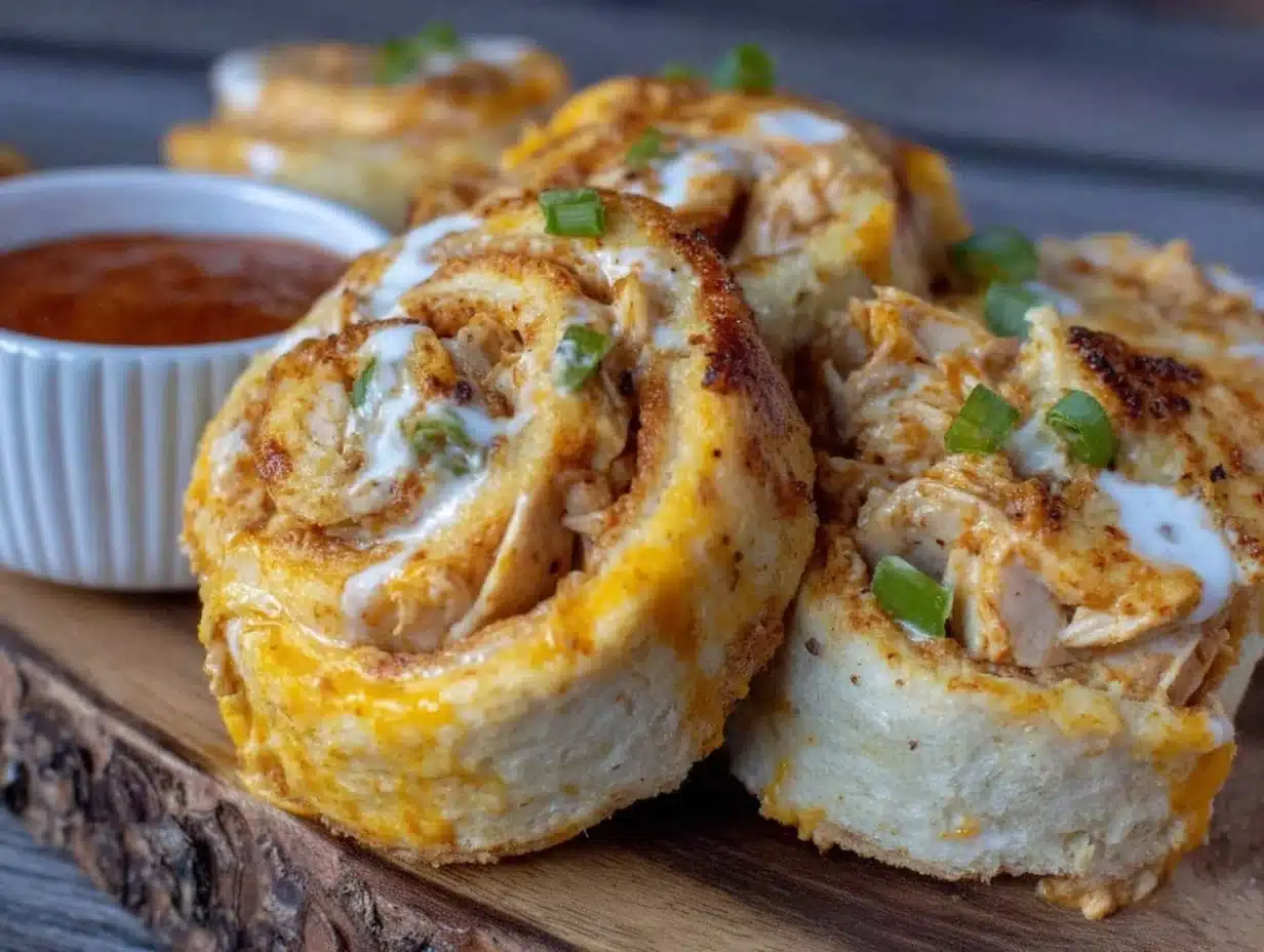 Easy Buffalo Chicken Pinwheels - featured image