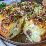 everything bagel breakfast casserole - featured image