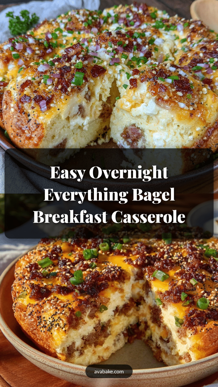 everything bagel breakfast casserole recipe
