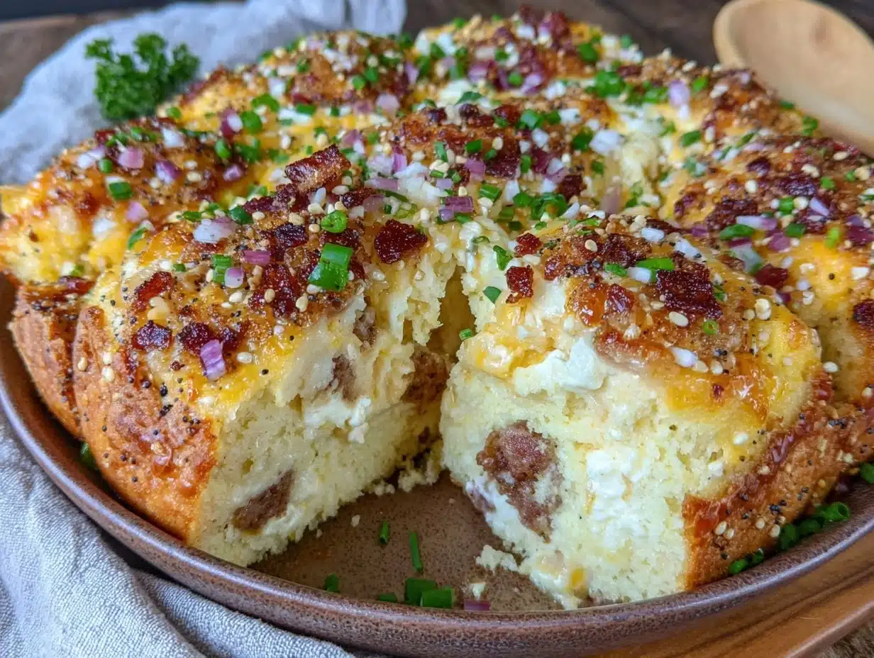 everything bagel breakfast casserole - featured image