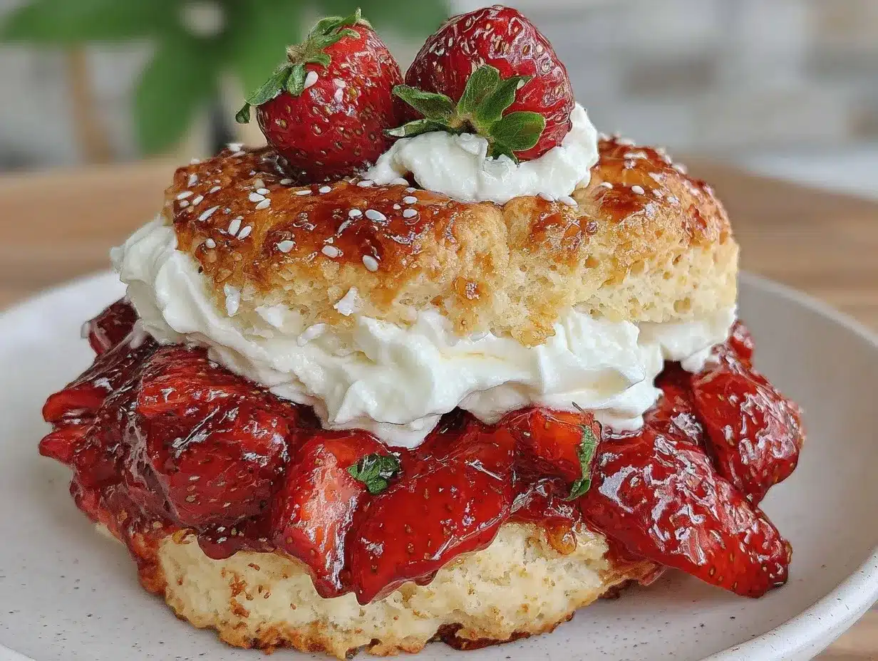 fluffy fresh strawberry shortcake preparation steps