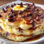 fluffy ultimate chocolate chip pancakes - featured image
