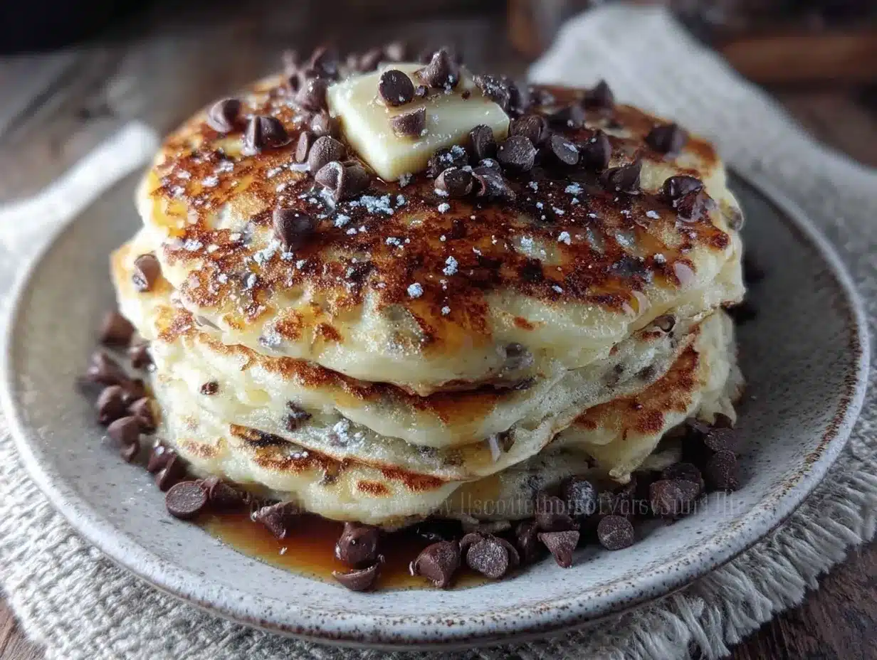 fluffy ultimate chocolate chip pancakes preparation steps