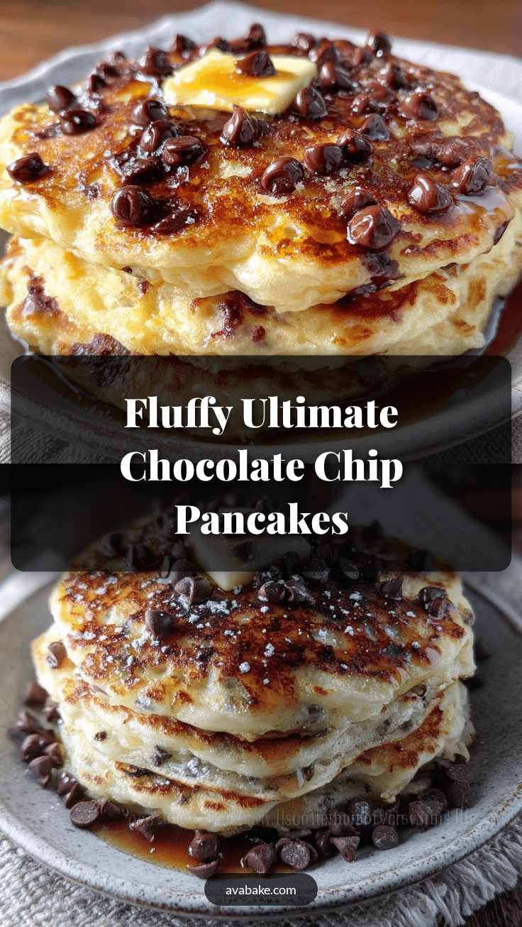 fluffy ultimate chocolate chip pancakes recipe