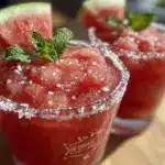 frozen watermelon margaritas - featured image