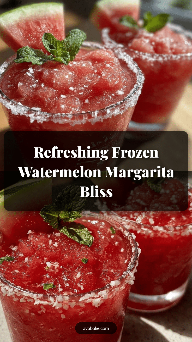 frozen watermelon margaritas recipe