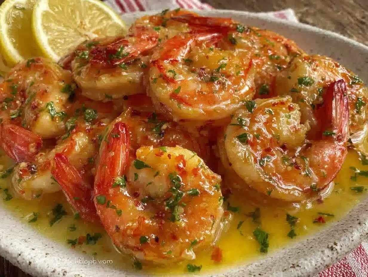garlic butter shrimp scampi - featured image