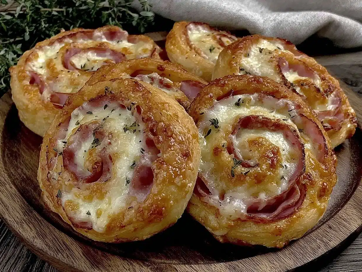 ham and cheese crescent roll-up pinwheels - featured image
