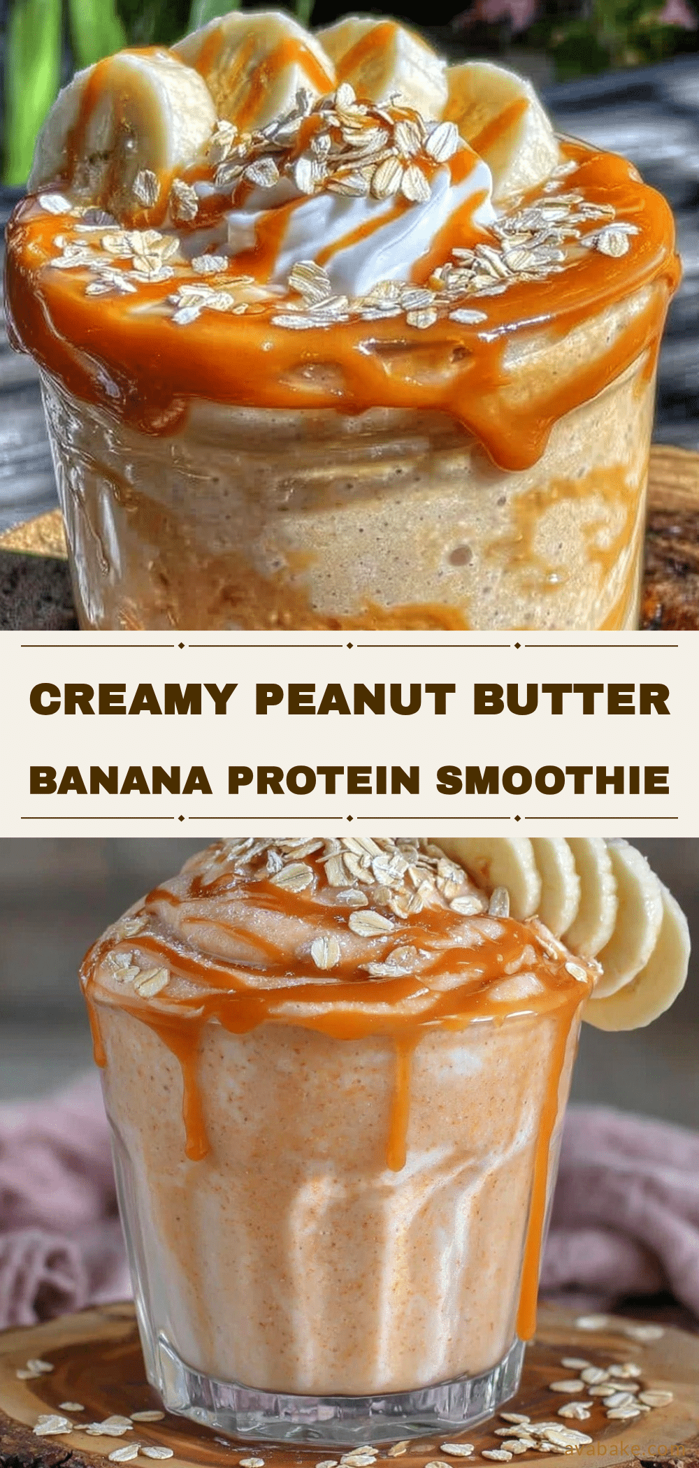 healthy peanut butter banana protein smoothie recipe