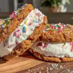 homemade strawberry ice cream sandwiches - featured image