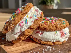 homemade strawberry ice cream sandwiches - featured image