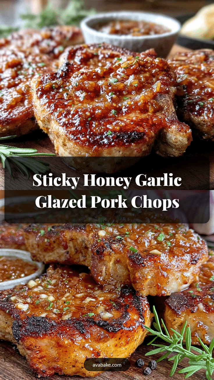 honey garlic glazed pork chops recipe
