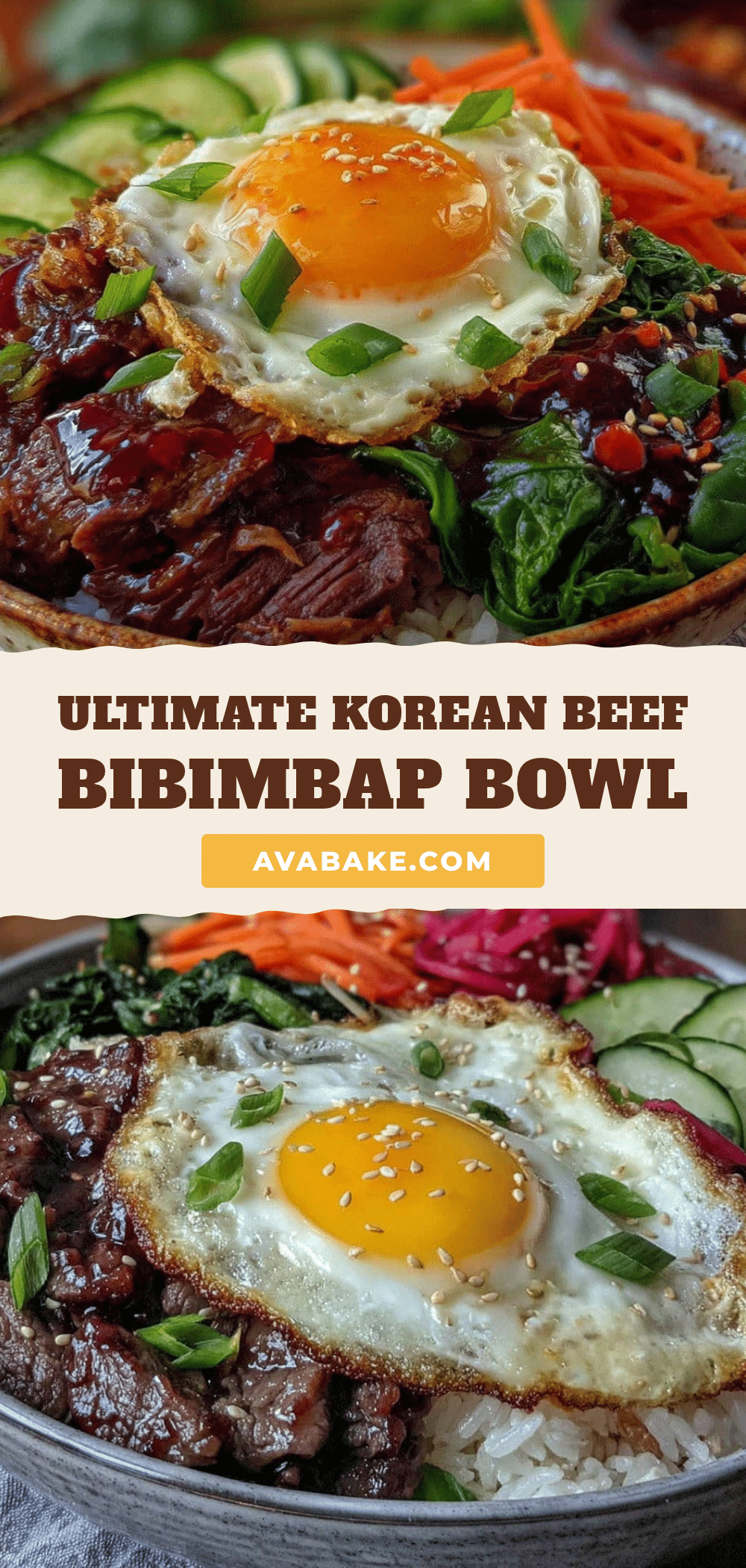 Korean Beef Bibimbap Bowl recipe
