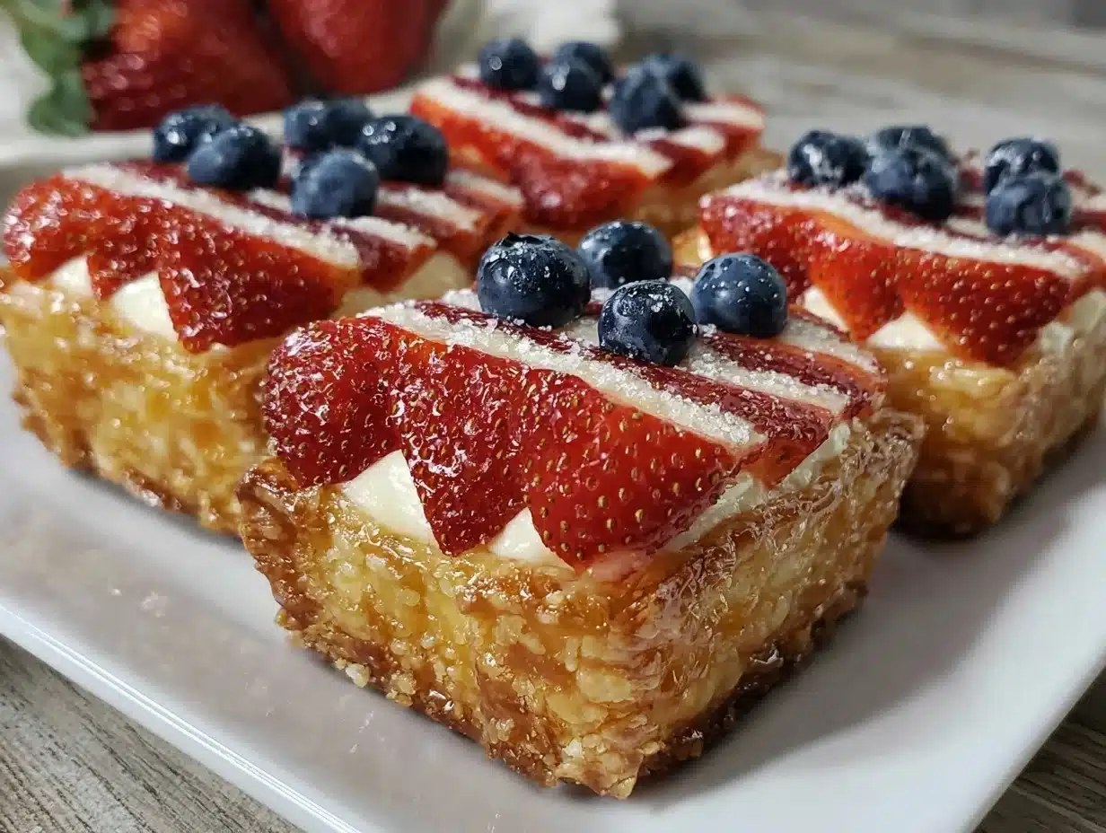 mini American flag berry tarts - featured image
