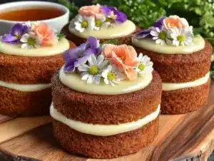 mini floral naked cakes - featured image