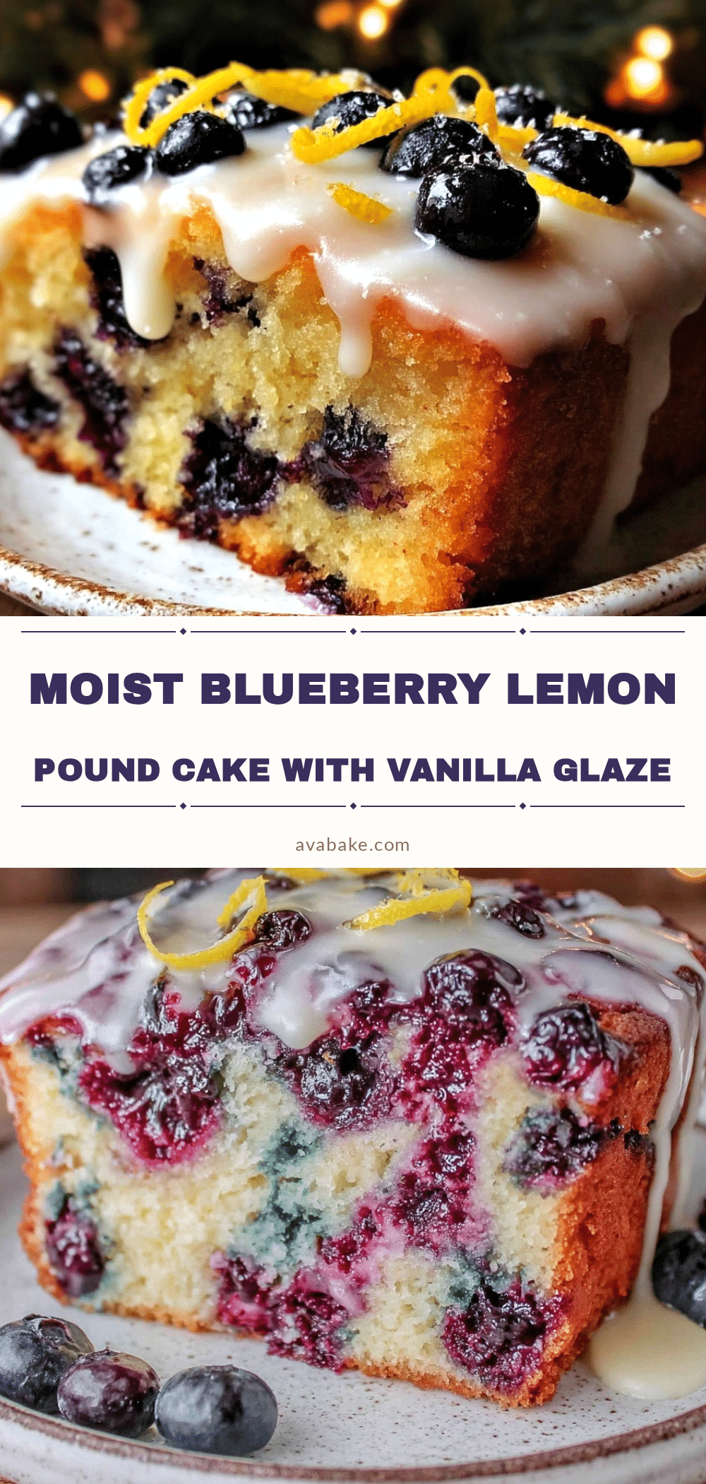 moist blueberry lemon pound cake recipe