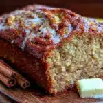 moist cinnamon swirl banana bread - featured image