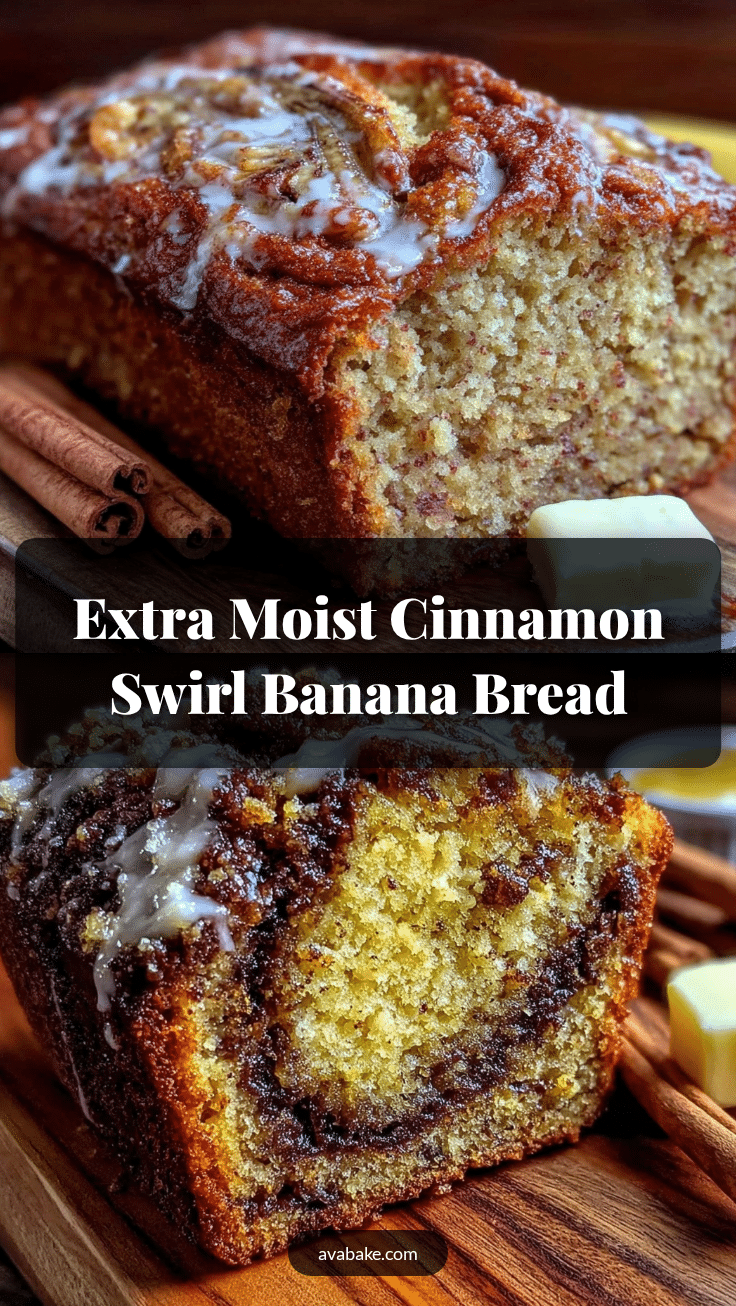 moist cinnamon swirl banana bread recipe