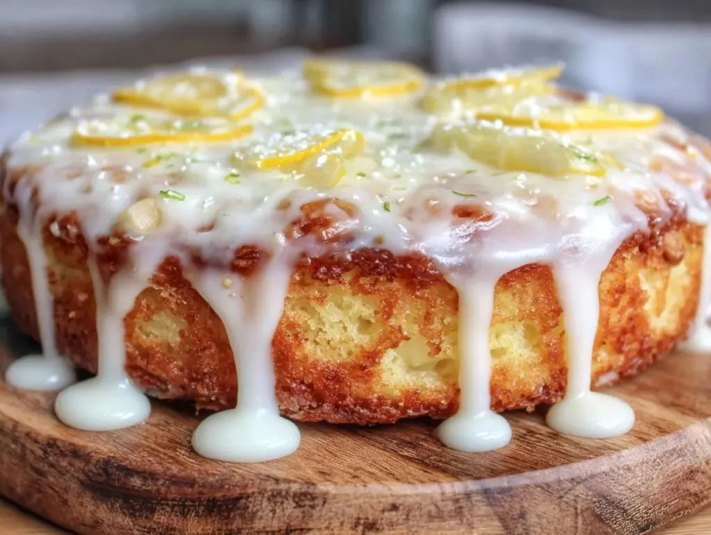 moist gluten-free lemon almond cake - featured image