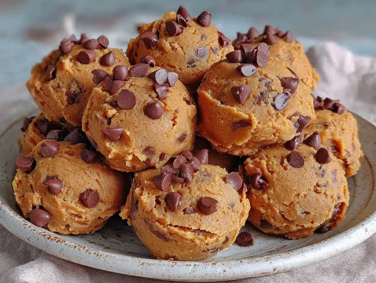 no-bake cookie dough bites preparation steps