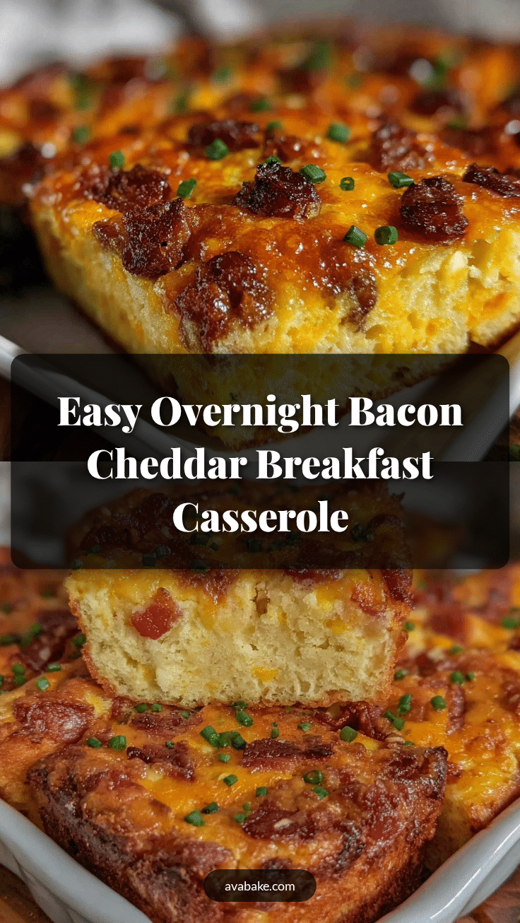 overnight bacon cheddar breakfast casserole recipe
