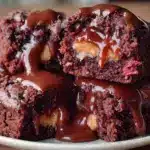 peanut butter stuffed brownies - featured image