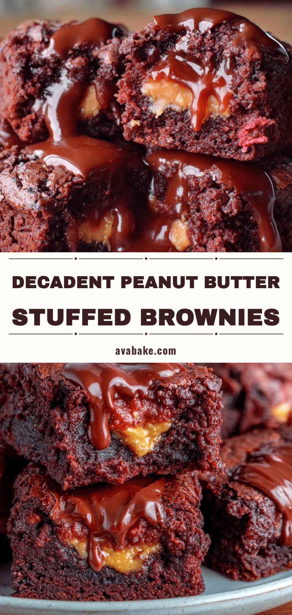 peanut butter stuffed brownies recipe