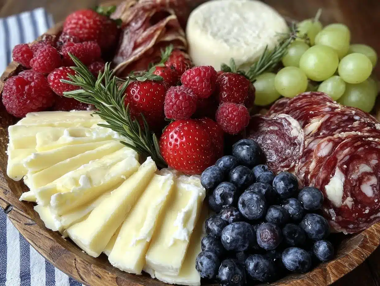 perfect patriotic charcuterie board preparation steps