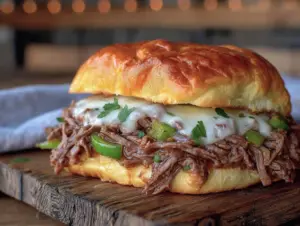 Philly cheesesteak sloppy joes - featured image