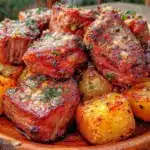 quick garlic butter steak bites - featured image