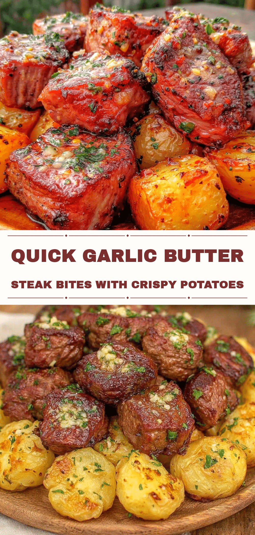 quick garlic butter steak bites recipe