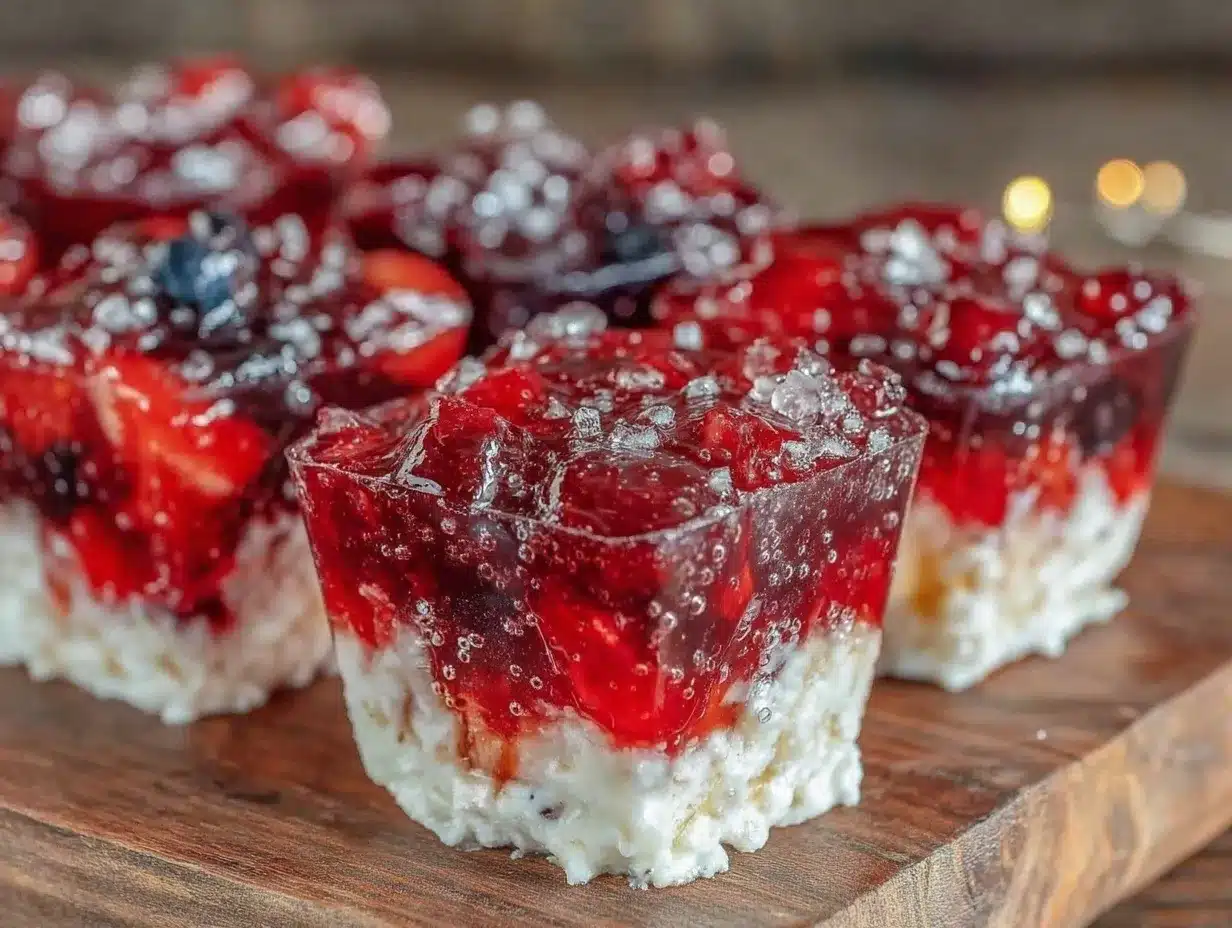 red white blue jello shots preparation steps